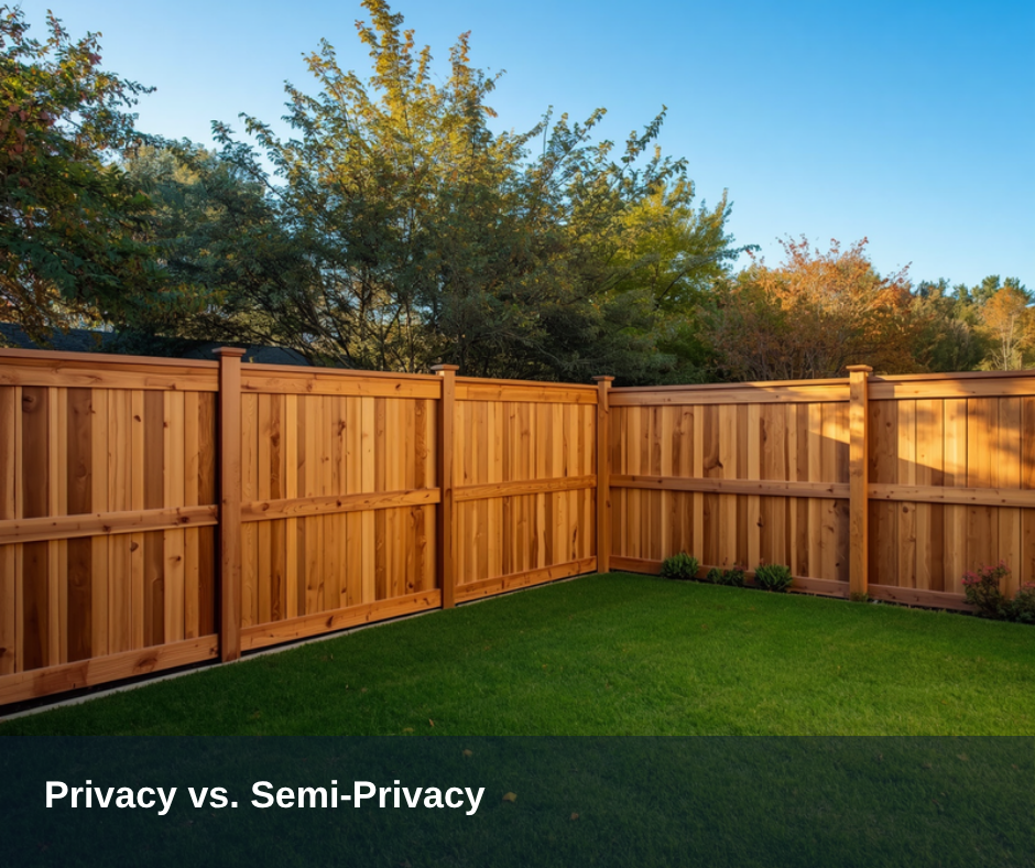Privacy vs. Semi-Privacy Fence: Which Fits Your North Houston Yard